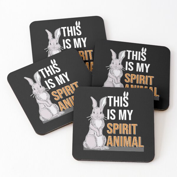 Item preview, This Is My Spirit Animal Cute Bunny Art designed and sold by MadrigueraSM-.