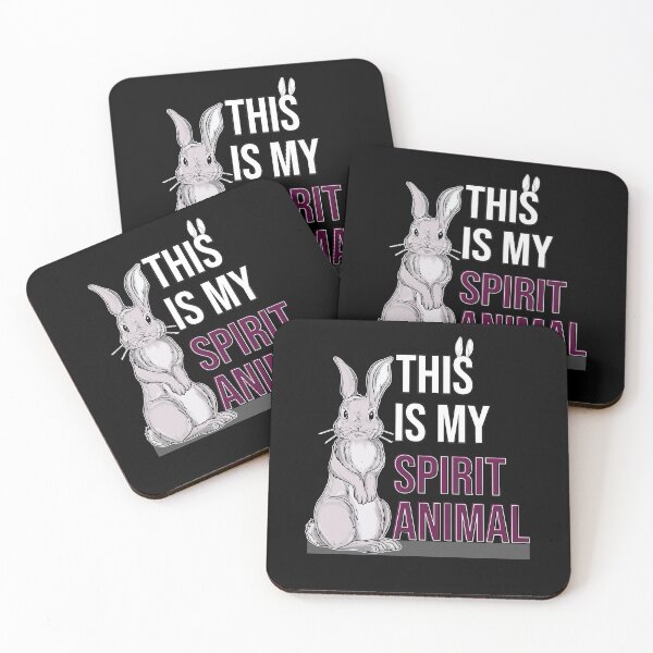 Item preview, This Is My Spirit Animal Bunny Art designed and sold by MadrigueraSM-.