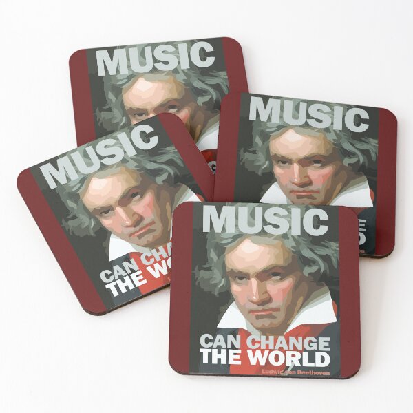 Item preview, Beethoven Portrait and Quote Music Can Change The World designed and sold by Hot-Proper-Tees.