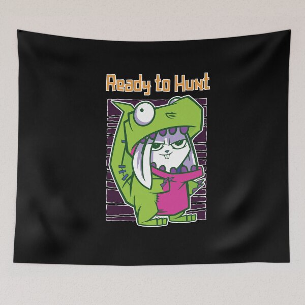 Item preview, Ready to Hunt Bunny Art designed and sold by MadrigueraSM-.