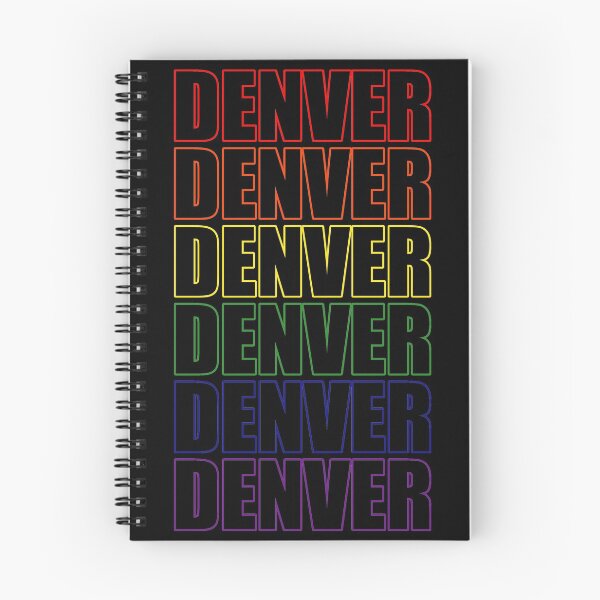 Item preview, Simple Denver Rainbow Typography Lettering Text designed and sold by that5280lady.
