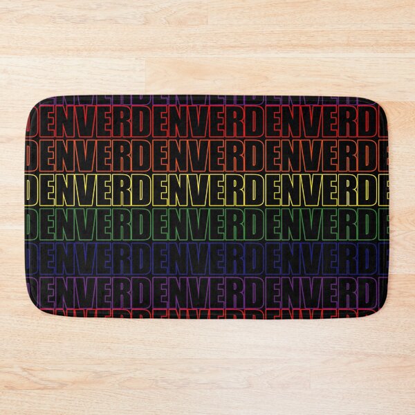 Item preview, Simple Denver Rainbow Typography Lettering Text designed and sold by that5280lady.