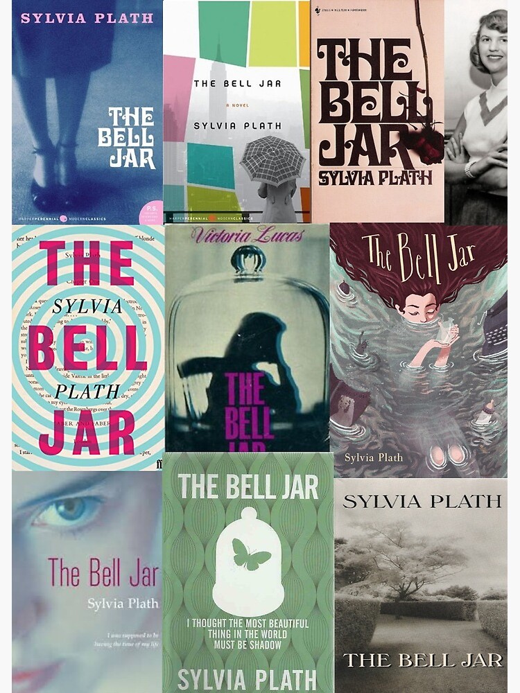 The Bell Jar by Sylvia Plath. Book Cover Art Print 