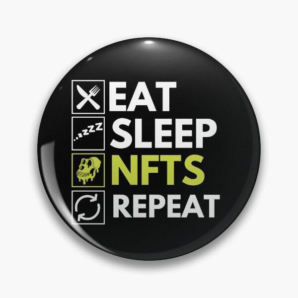 Item preview, Eat Sleep NFTs Repeat - Funny NFT Quote designed and sold by nft-millionaire.