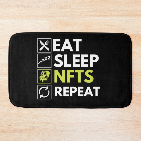 Item preview, Eat Sleep NFTs Repeat - Funny NFT Quote designed and sold by nft-millionaire.