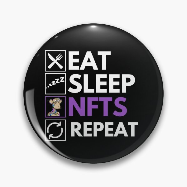 Item preview, Eat Sleep NFTs Repeat - Funny NFT Quote designed and sold by nft-millionaire.