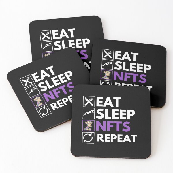 Item preview, Eat Sleep NFTs Repeat - Funny NFT Quote designed and sold by nft-millionaire.