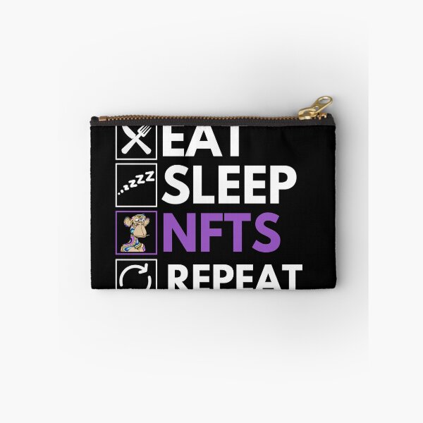 Item preview, Eat Sleep NFTs Repeat - Funny NFT Quote designed and sold by nft-millionaire.