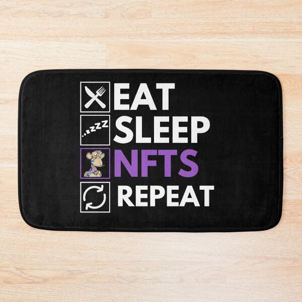 Item preview, Eat Sleep NFTs Repeat - Funny NFT Quote designed and sold by nft-millionaire.