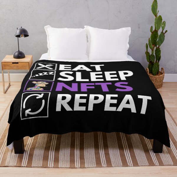 Item preview, Eat Sleep NFTs Repeat - Funny NFT Quote designed and sold by nft-millionaire.