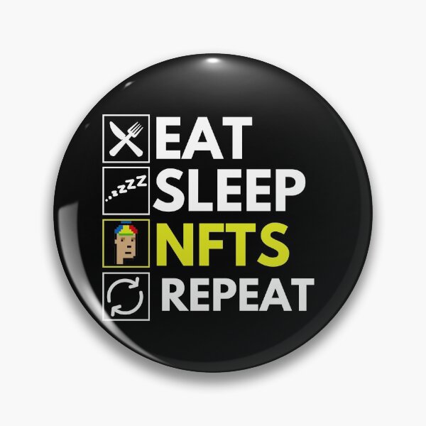 Item preview, Eat Sleep NFTs Repeat - Funny NFT Quote designed and sold by nft-millionaire.