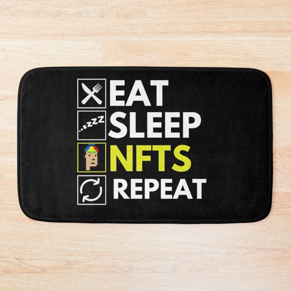 Item preview, Eat Sleep NFTs Repeat - Funny NFT Quote designed and sold by nft-millionaire.