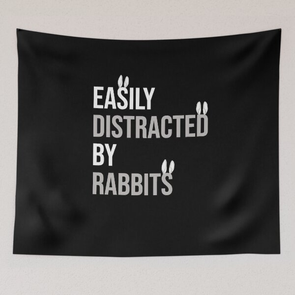 Item preview, Easily Distracted by Rabbits Art designed and sold by MadrigueraSM-.