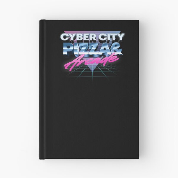 Item preview, Colorful retro design with 80s style Cyber City Pizza and Arcade artwork designed and sold by 486DesignCo.