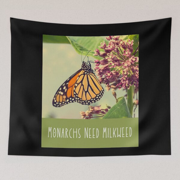 Item preview, Monarchs Need Milkweed Colorful Design designed and sold by EarthArtDesigns.