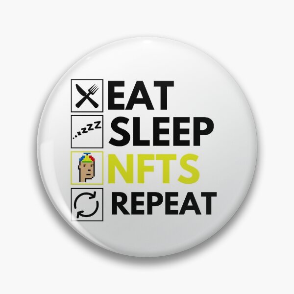 Item preview, Eat Sleep NFTs Repeat - Funny NFT Quote designed and sold by nft-millionaire.