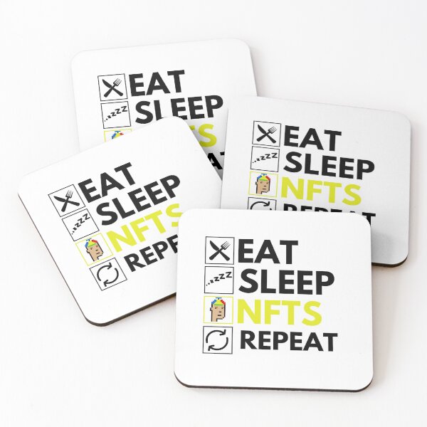 Item preview, Eat Sleep NFTs Repeat - Funny NFT Quote designed and sold by nft-millionaire.