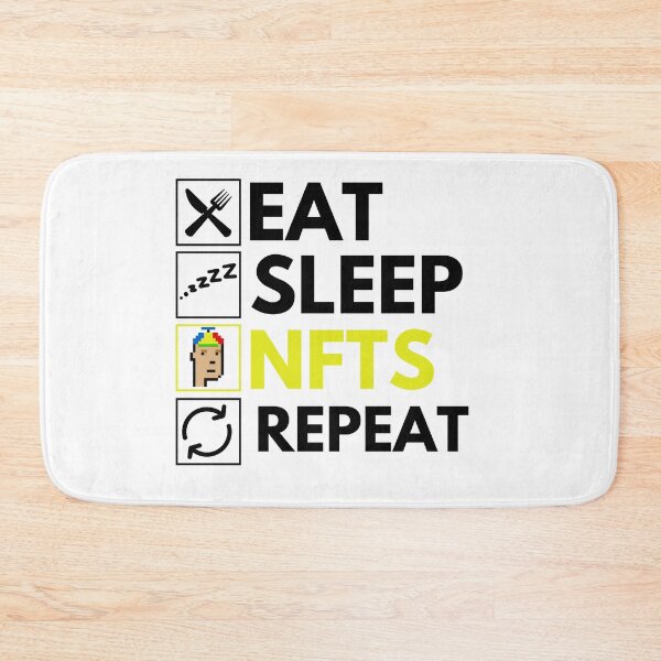 Item preview, Eat Sleep NFTs Repeat - Funny NFT Quote designed and sold by nft-millionaire.