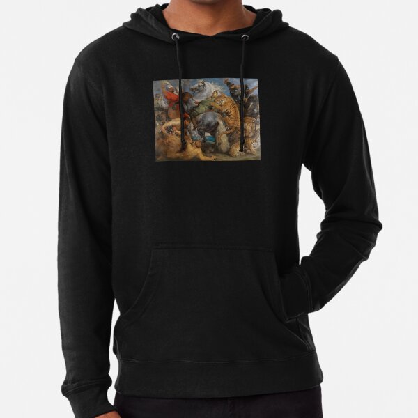 The Tiger Hunt by Peter Paul Rubens - Succession Lightweight Hoodie for  Sale by wolfandsloth