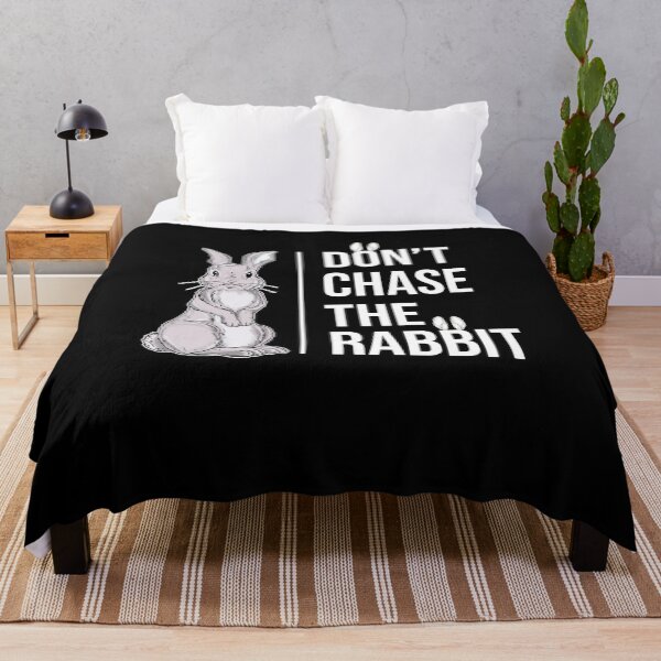 Item preview, Dont Chase the Rabbit Art Funny Bunny designed and sold by MadrigueraSM-.