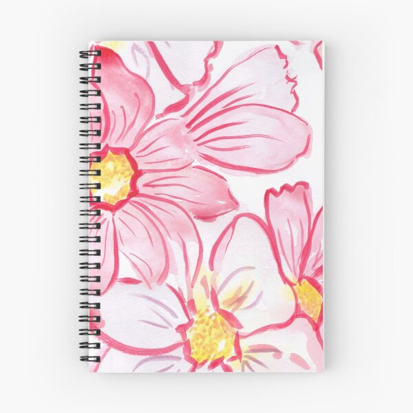 Item preview, Pink Watercolour Cosmos Flowers designed and sold by Amber Davey.