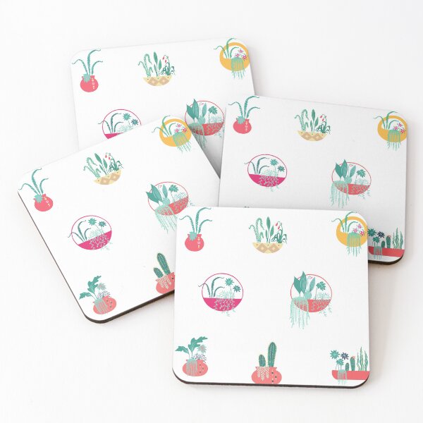 Item preview, Watercolor Mixed Houseplants in the Pots designed and sold by silviaol.