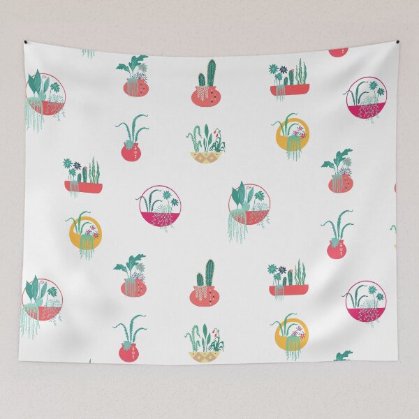 Item preview, Watercolor Mixed Houseplants in the Pots designed and sold by silviaol.
