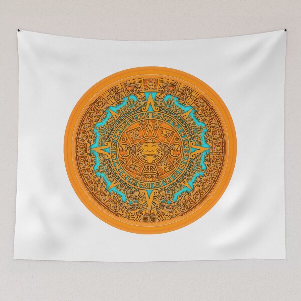 Item preview, Aztec Calendar in Cube pixel art designed and sold by angeldecuir.