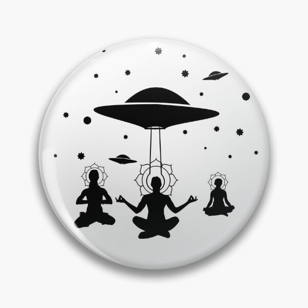 Item preview, Yoga Meditate Alien Contact ET UFO CE5 designed and sold by AlasAHintStudio.