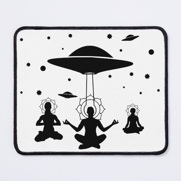 Item preview, Yoga Meditate Alien Contact ET UFO CE5 designed and sold by AlasAHintStudio.