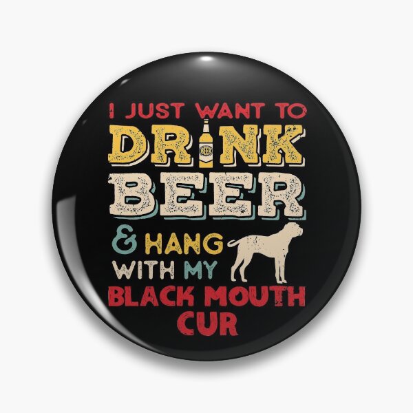 Item preview, Black Mouth Cur Dog Dad Beer Lover designed and sold by rafaeltto.