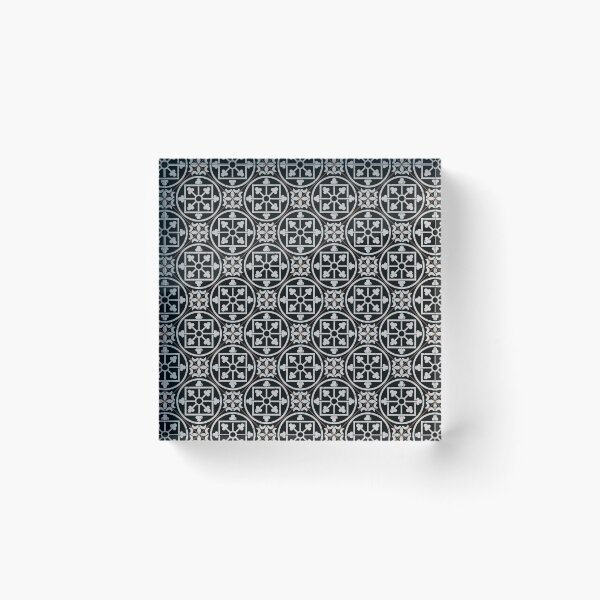 Item preview, Vintage black and white tiles diagonal designed and sold by arkantus.