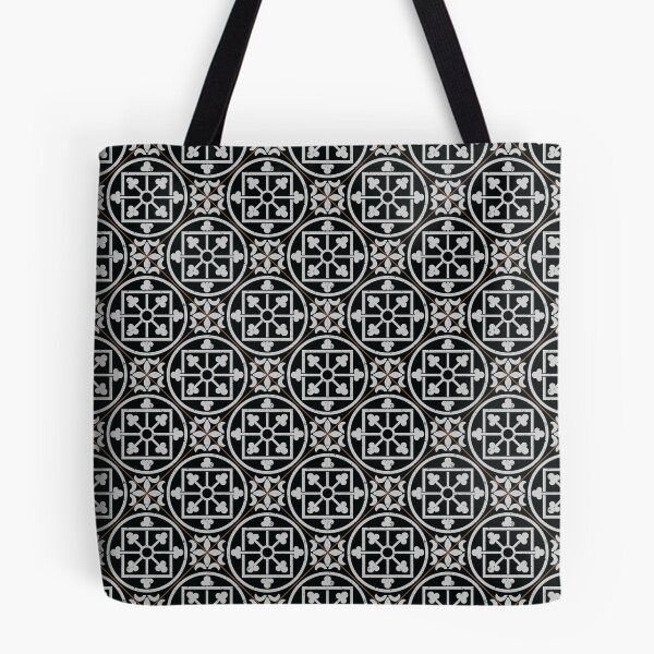 Item preview, Vintage black and white tiles diagonal designed and sold by arkantus.