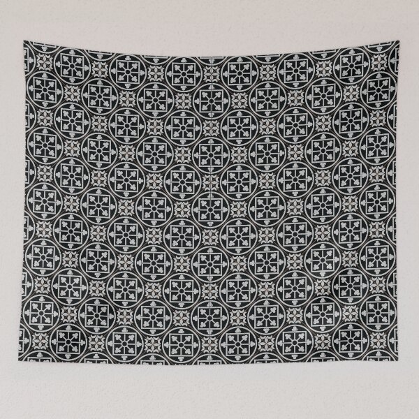 Item preview, Vintage black and white tiles diagonal designed and sold by arkantus.