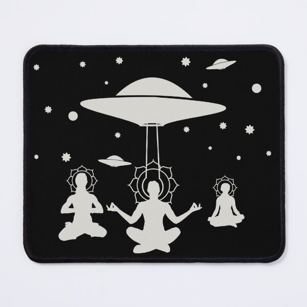 Item preview, Yoga Meditate Alien Contact ET UFO CE5 designed and sold by AlasAHintStudio.