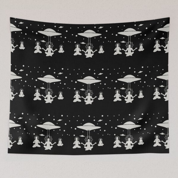Item preview, Yoga Meditate Alien Contact ET UFO CE5 designed and sold by AlasAHintStudio.