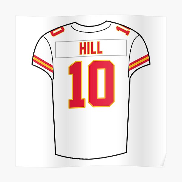 Tyreek Hill Home Jersey Poster for Sale by designsheaven