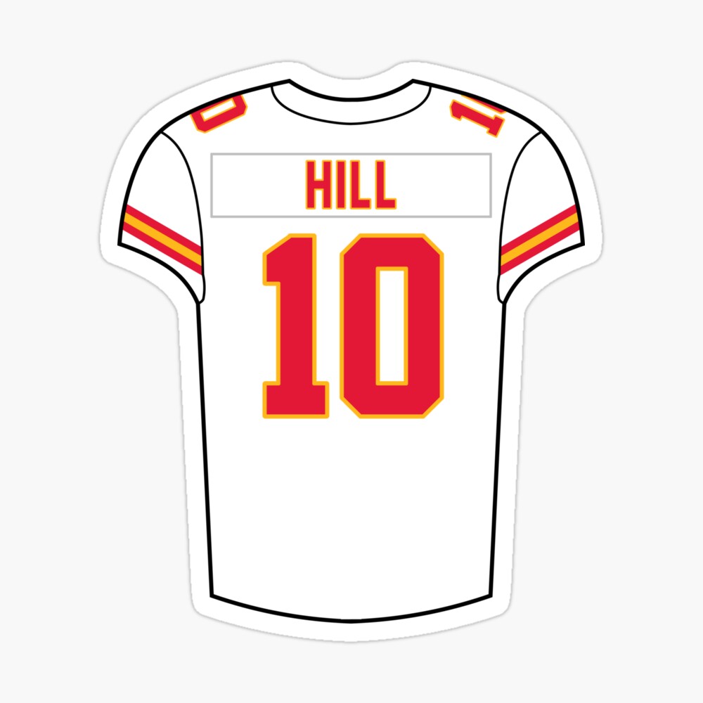 Tyreek Hill Away Jersey Sticker for Sale by designsheaven