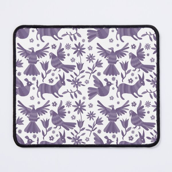Item preview, purple otomi texture, mexican otomi, soft purple mexican art, mexican art, mexican craft, mexican folk, otomi texture, mexican pattern, flowers, birds, animals, purple animals designed and sold by Terevela.