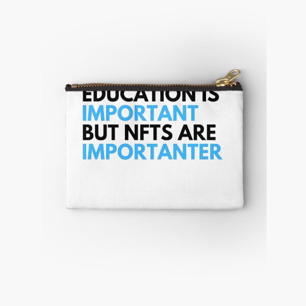 Item preview, Funny NFT Saying T-Shirt - Education Is Important But NFTs Are Importanter  designed and sold by nft-millionaire.