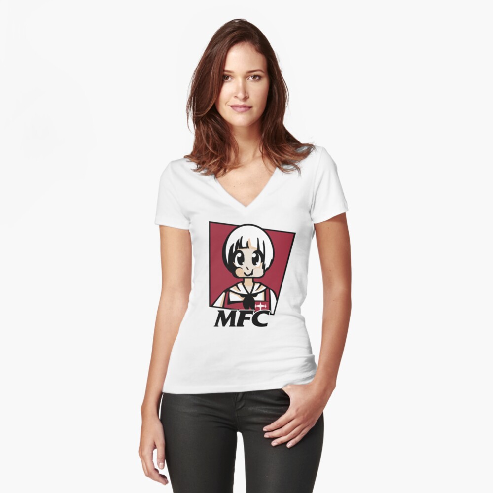 Item preview, Fitted V-Neck T-Shirt designed and sold by merimeaux.