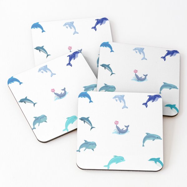 Item preview, Mixed Cute Blue Dolphins  designed and sold by silviaol.