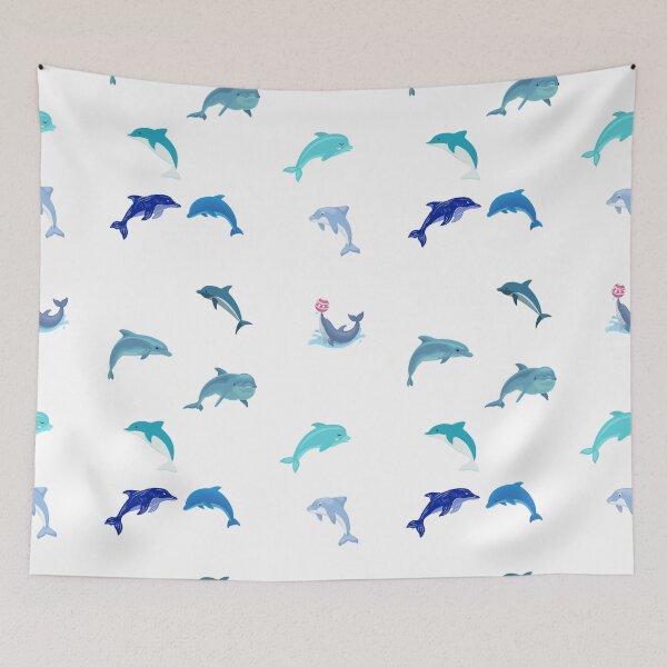 Item preview, Mixed Cute Blue Dolphins  designed and sold by silviaol.