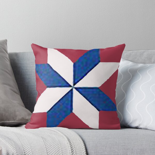 Item preview, Quilt, quilt blocks, Amish quilt, blanket. blue white red quilt, star quilt pattern designed and sold by Nostrathomas66.