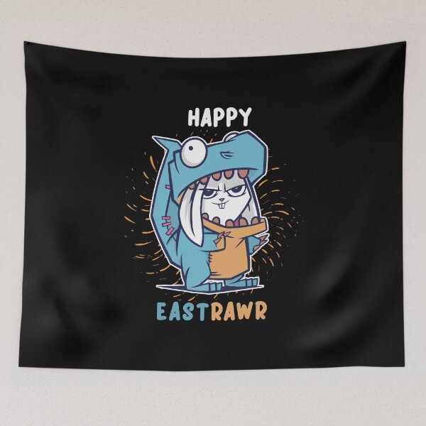 Item preview, Bunny Happy Eastrawr Cute Art designed and sold by MadrigueraSM-.