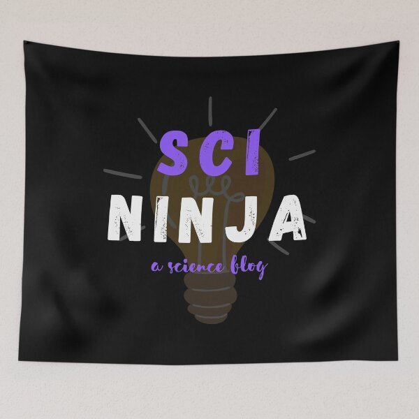 Item preview, Sci Ninja Blog Logo (black background) designed and sold by Sci-Ninja-Blog.
