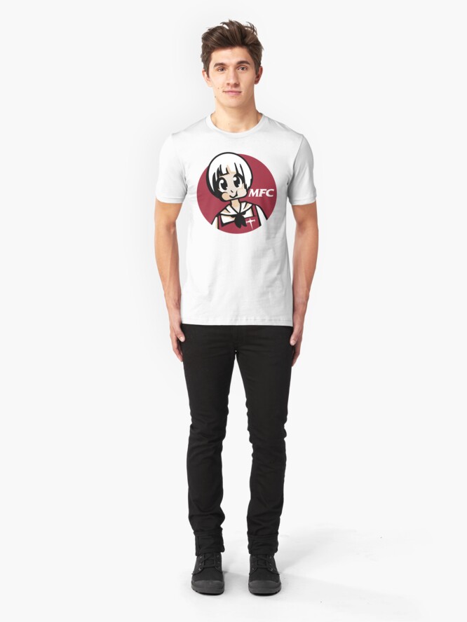 Alternate view of Mankanshoku Fried Croquettes (circle style) Slim Fit T-Shirt