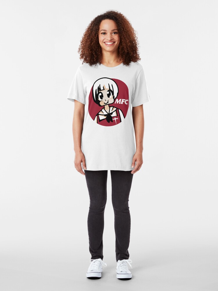 Alternate view of Mankanshoku Fried Croquettes (circle style) Slim Fit T-Shirt