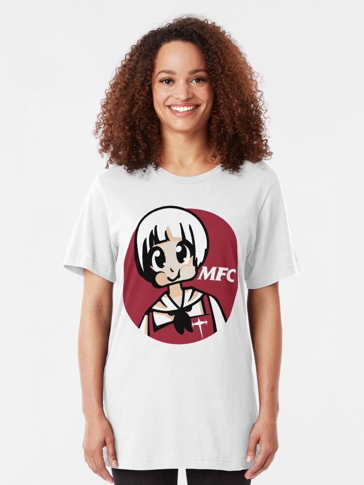 Alternate view of Mankanshoku Fried Croquettes (circle style) Slim Fit T-Shirt