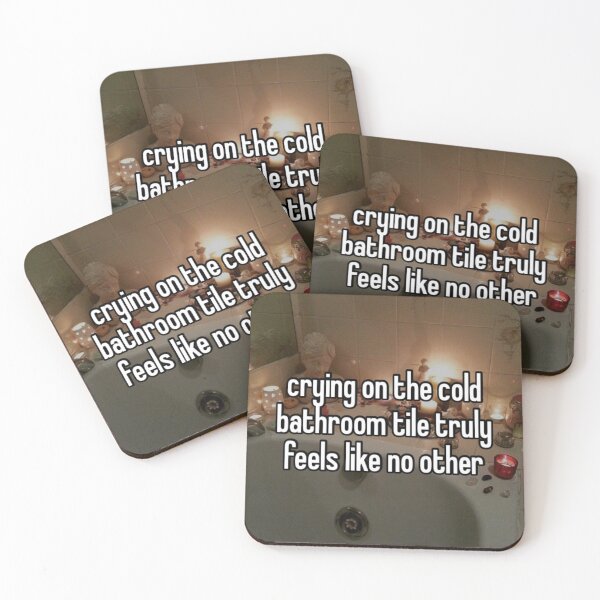 Item preview, crying on the bathroom tile truly feels like no other designed and sold by shortcakemanic  ｡.｡:∞♡*♥.